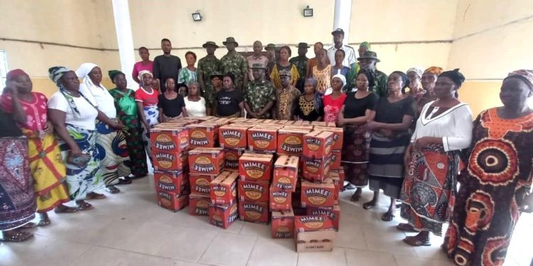 Army distributes palliatives, educational materials to Rivers schools, communities