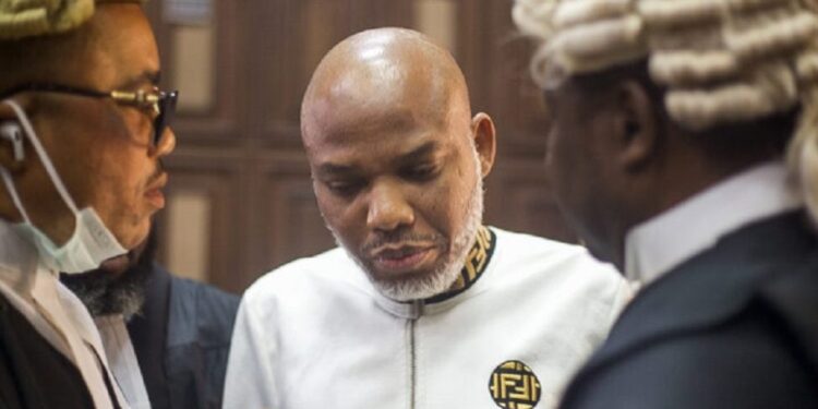 Court adjourns Nnamdi Kanu’s N50bn suit against FG till April 22