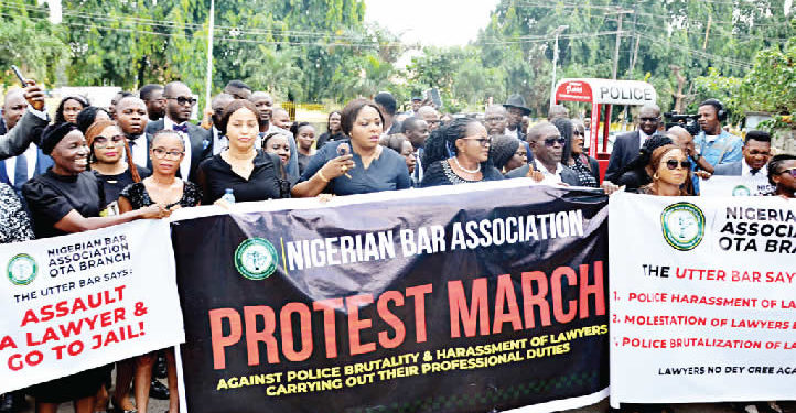 NBA protesters storm police HQ over brutality against lawyers