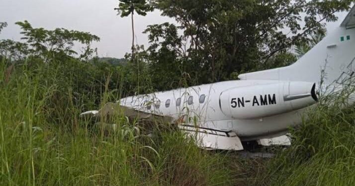 BREAKING: Private jet crash lands in Ibadan