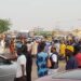 Protesters hijack foodstuff trailer in Niger