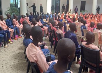 Military hands over 131 rescued school children to Gov Sani