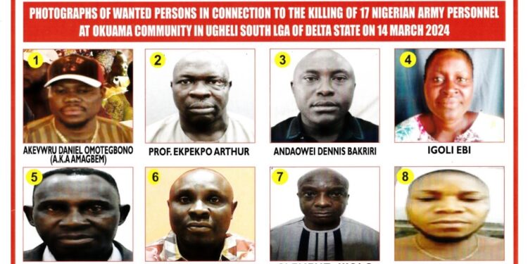 BREAKING: DHQ declares eight wanted for killing soldiers in Delta