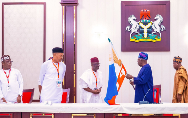 Edo APC: Tinubu meets Okpebholo, Idahosa, others at the Villa
