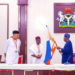Edo APC: Tinubu meets Okpebholo, Idahosa, others at the Villa