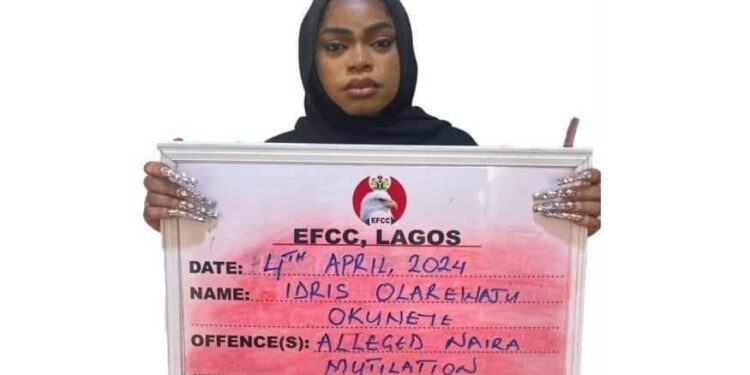 EFCC arrests Bobrisky for naira abuse