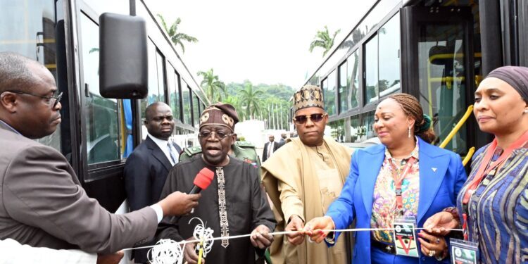 “President Tinubu Launches CNG-Powered Buses in Abuja to Boost Sustainable Transport”