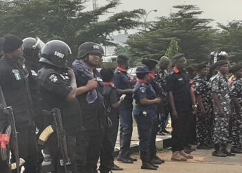 Ogun’s MKO Stadium Empty as Security Forces Dominate Amid Expected Protests