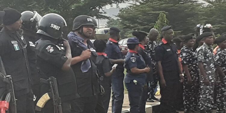 Ogun’s MKO Stadium Empty as Security Forces Dominate Amid Expected Protests