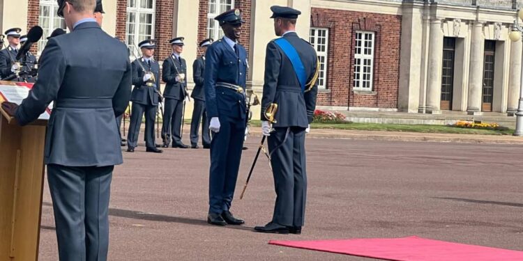 Nigerian Air Force Officer Honored with Prestigious Sword of Honour at UK College