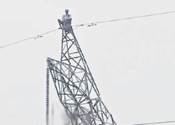 Man Demanding Tinubu’s Resignation Hospitalized for Psychiatric Evaluation After Climbing Electric Pole