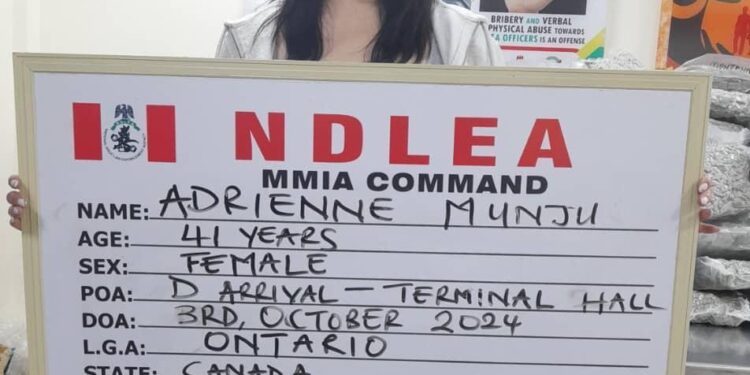 Canadian Woman Caught Trafficking Drugs in Lagos to Pay for Master’s Degree