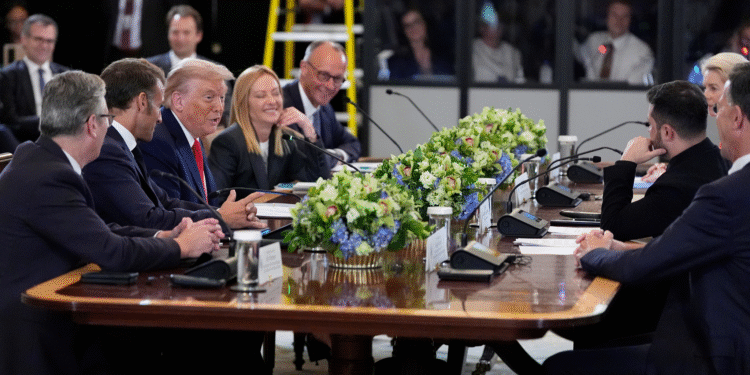 Trump, Zelenskyy, European leaders hold talks on Ukraine crisis