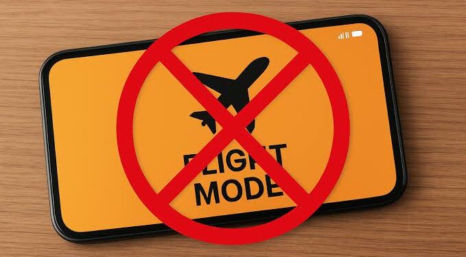 To eliminate confusion among travelers, NCAA bans flight mode on all flights