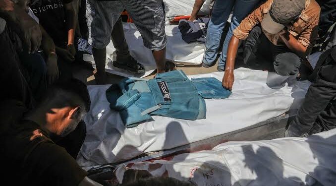19 persons including 5 journalists killed in Gaza hospital strike